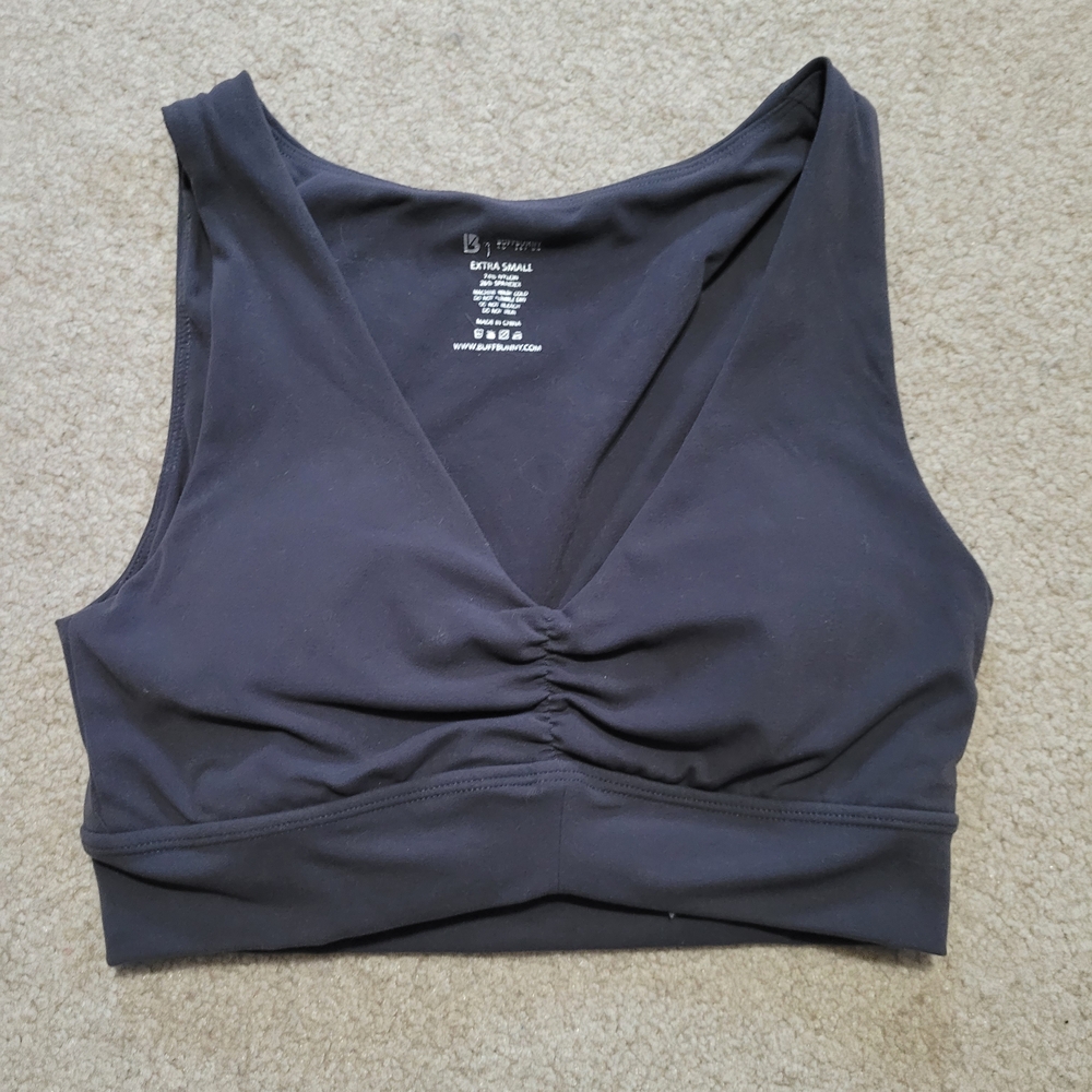 BuffBunny Charcoal Sports Bra